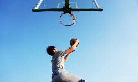 man dunking the ball