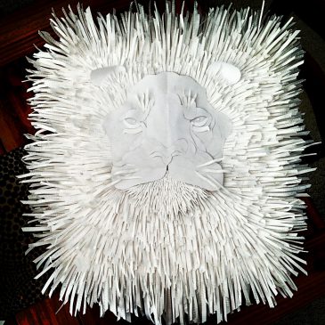 #CreativeCover Favorite: Paper Lion Sculpture